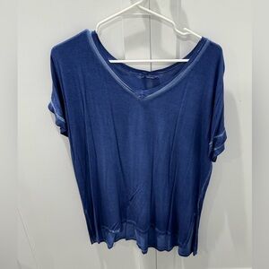 Zenana Vintage blue mineral washed t-shirt! Hardly worn!